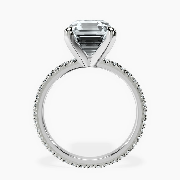 18kt White Gold Claire Full Eternity Lab Diamond Ring side right image one