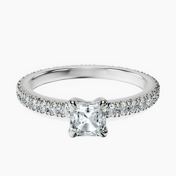 Platinum Claire Full Eternity Lab Diamond Ring front image