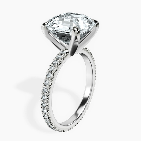Platinum Claire Full Eternity Lab Diamond Ring standing product image one