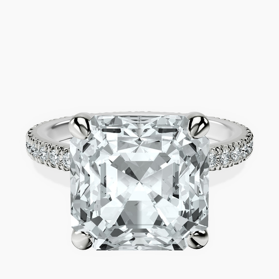 14kt White Gold Claire Full Eternity Lab Diamond Ring front image