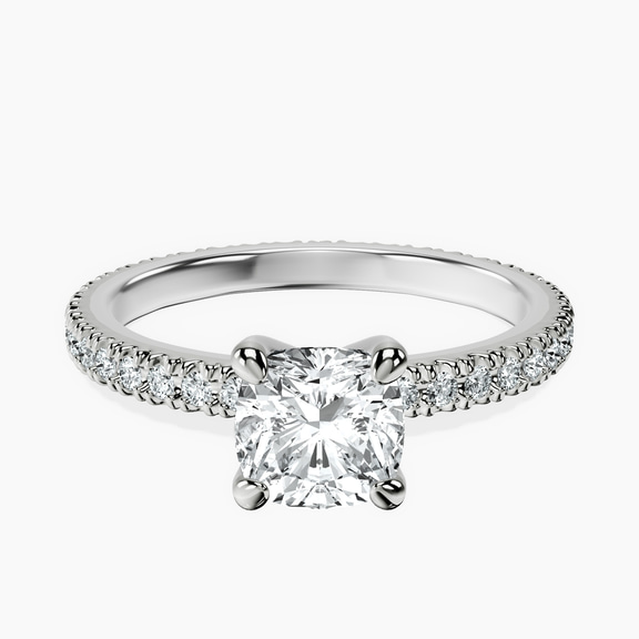 Platinum Claire Full Eternity Lab Diamond Ring front image
