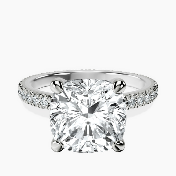 Platinum Claire Full Eternity Lab Diamond Ring front image