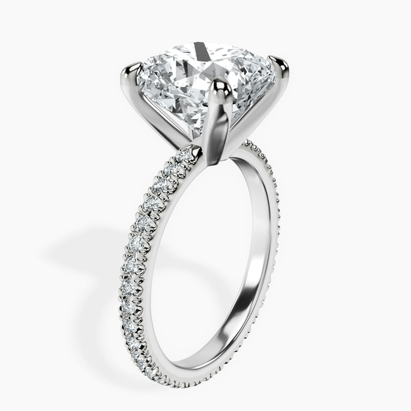 Platinum Claire Full Eternity Lab Diamond Ring standing product image one