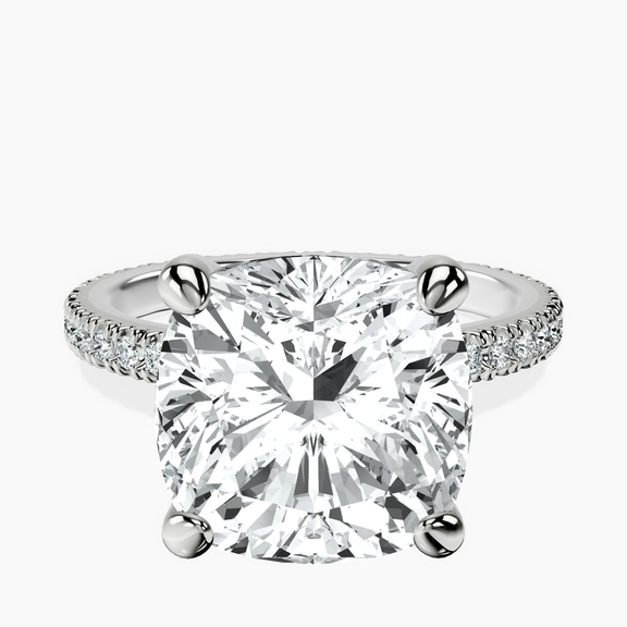 Platinum Claire Full Eternity Lab Diamond Ring front image