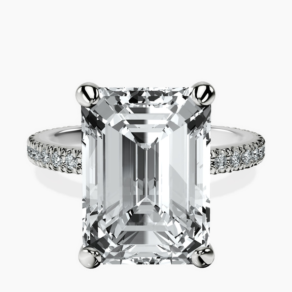 10kt White Gold Claire Full Eternity Lab Diamond Ring front image