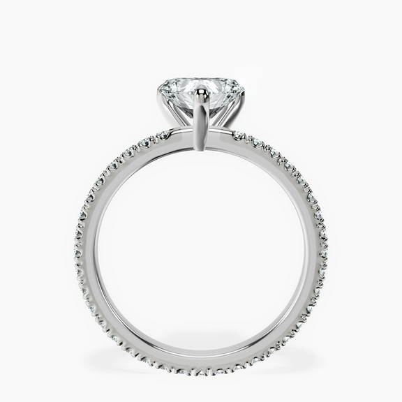 10kt White Gold Claire Full Eternity Lab Diamond Ring side right image one