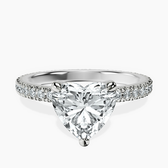 14ct White Gold Claire Full Eternity Lab Diamond Ring front image