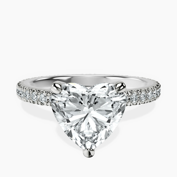 Platinum Claire Full Eternity Lab Diamond Ring front image