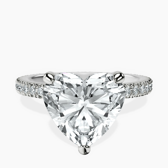 18kt White Gold Claire Full Eternity Lab Diamond Ring front image