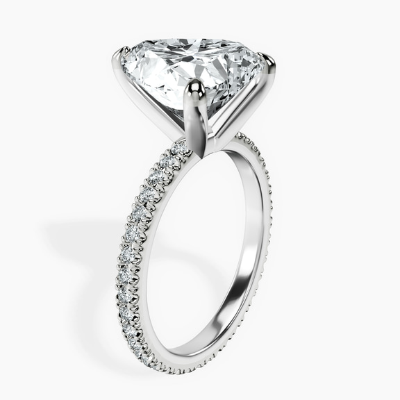 Platinum Claire Full Eternity Lab Diamond Ring standing product image one