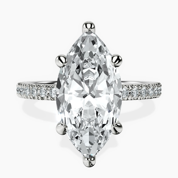 14kt White Gold Claire Full Eternity Lab Diamond Ring front image