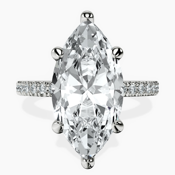 Platinum Claire Full Eternity Lab Diamond Ring front image