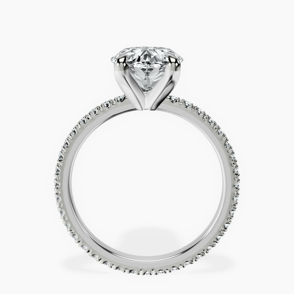 18kt White Gold Claire Full Eternity Lab Diamond Ring side right image one