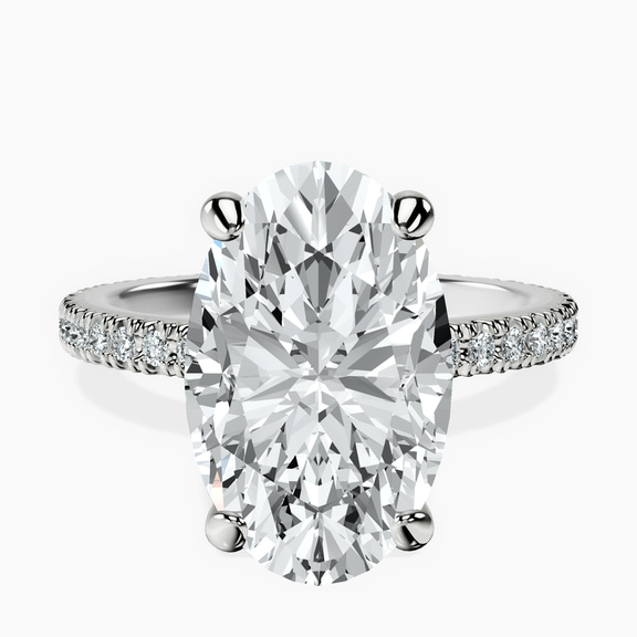 10kt White Gold Claire Full Eternity Lab Diamond Ring front image