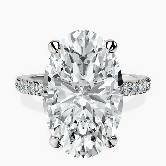 10kt White Gold Claire Full Eternity Lab Diamond Ring front image