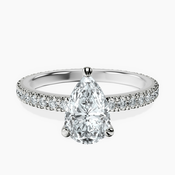 14kt White Gold Claire Full Eternity Lab Diamond Ring front image
