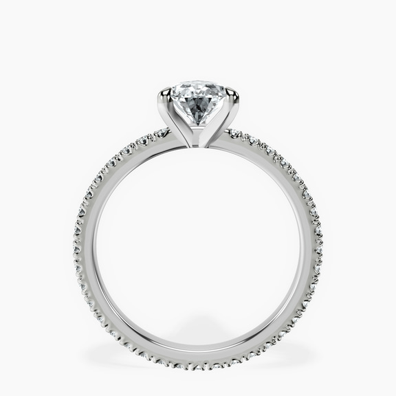 14kt White Gold Claire Full Eternity Lab Diamond Ring side right image one