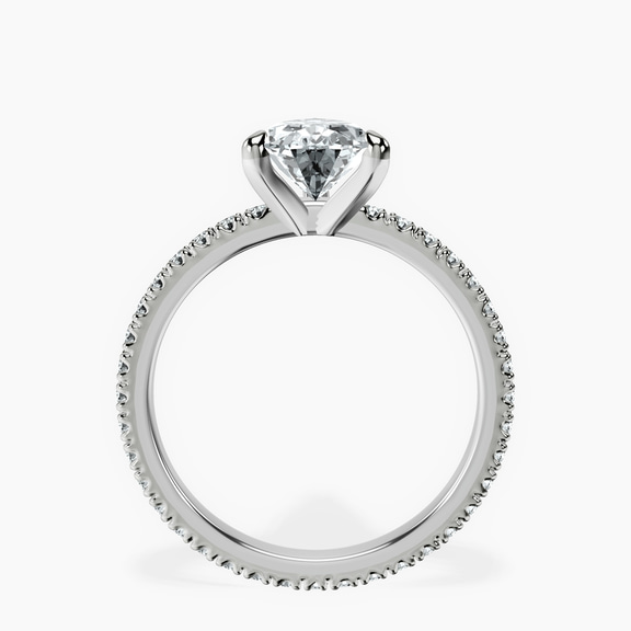 18kt White Gold Claire Full Eternity Lab Diamond Ring side right image one