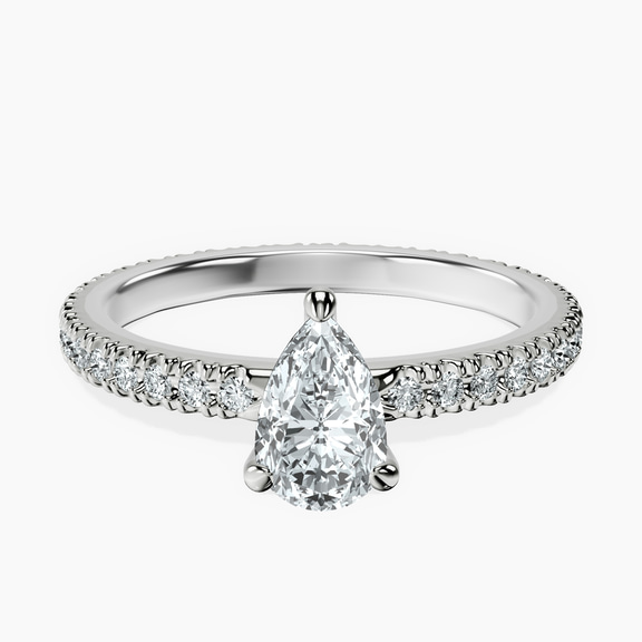 10kt White Gold Claire Full Eternity Lab Diamond Ring front image