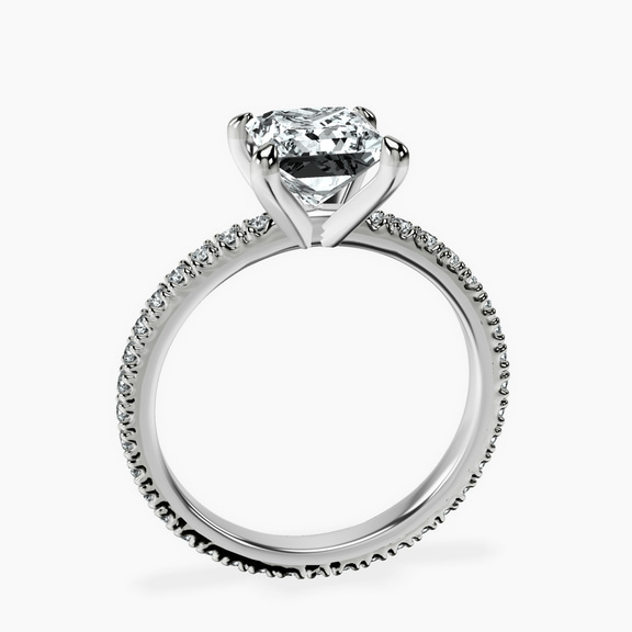 10ct White Gold Claire Full Eternity Lab Diamond Ring side right image one