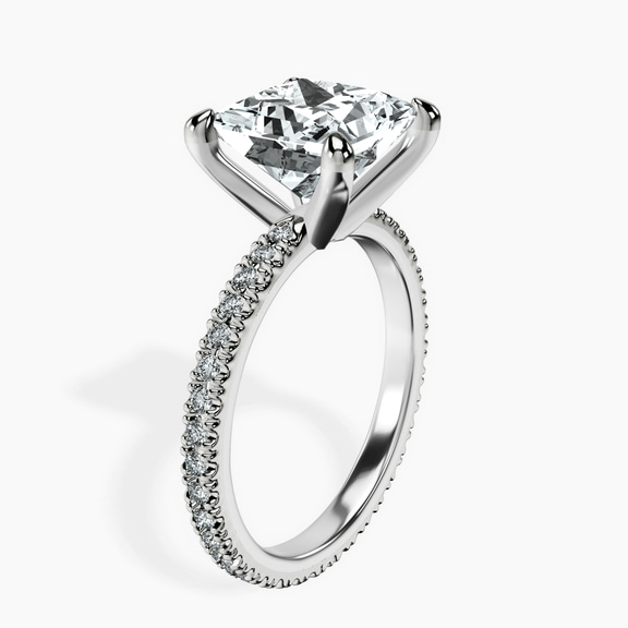 14kt White Gold Claire Full Eternity Lab Diamond Ring standing product image one