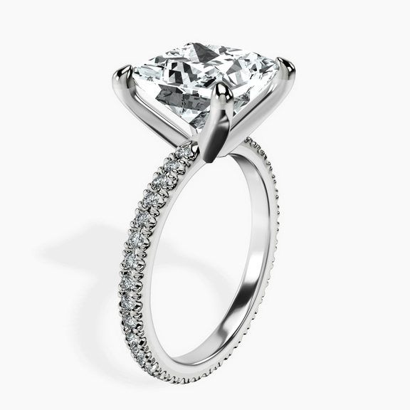 18kt White Gold Claire Full Eternity Lab Diamond Ring standing product image one