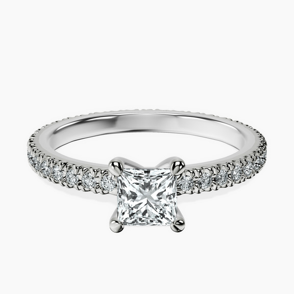 14kt White Gold Claire Full Eternity Lab Diamond Ring front image