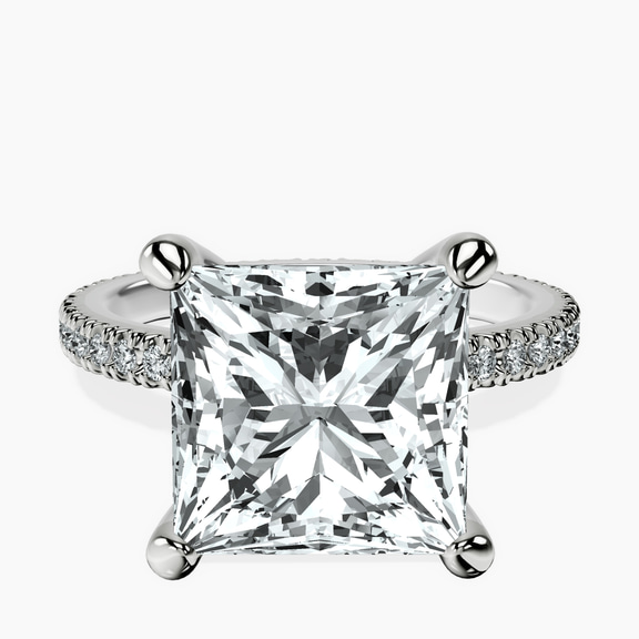 10kt White Gold Claire Full Eternity Lab Diamond Ring front image