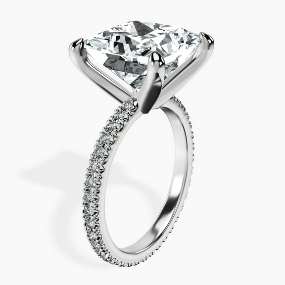 Platinum Claire Full Eternity Lab Diamond Ring standing product image one