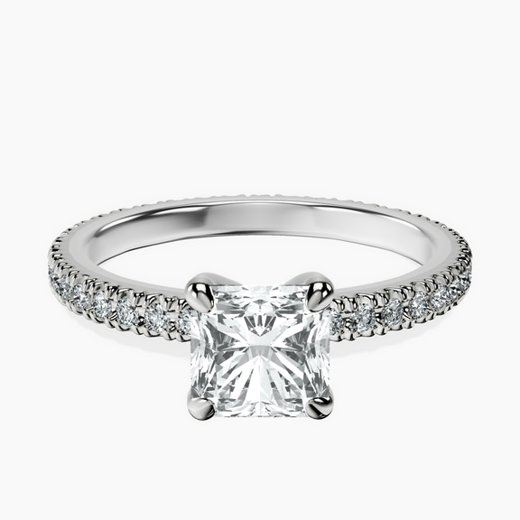 14kt White Gold Claire Full Eternity Lab Diamond Ring front image