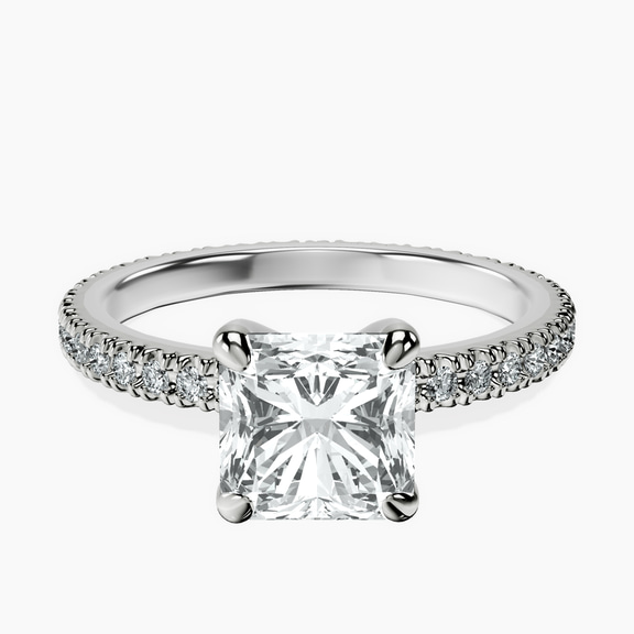 14ct White Gold Claire Full Eternity Lab Diamond Ring front image