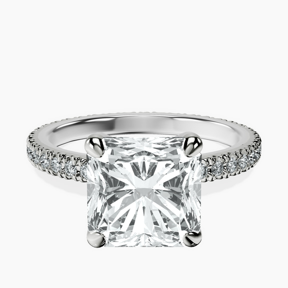 Platinum Claire Full Eternity Lab Diamond Ring front image