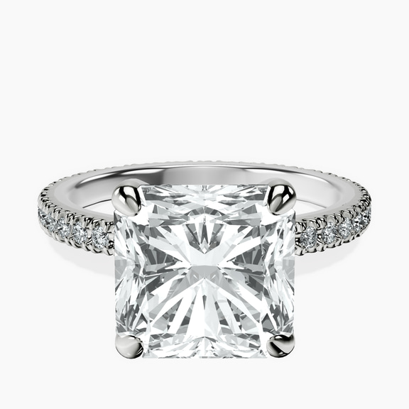14kt White Gold Claire Full Eternity Lab Diamond Ring front image