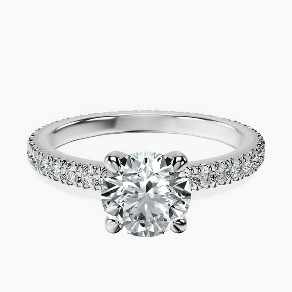 18kt White Gold Claire Full Eternity Lab Diamond Ring front image