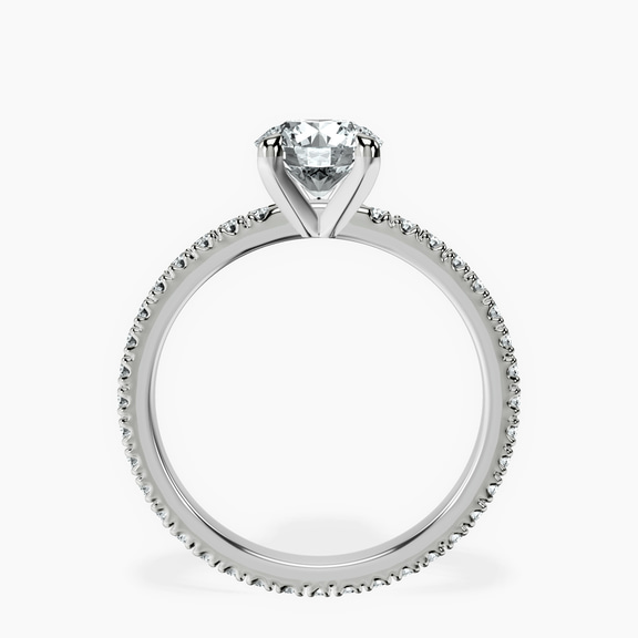18kt White Gold Claire Full Eternity Lab Diamond Ring side right image one