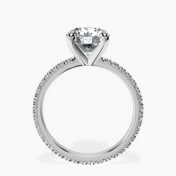 18kt White Gold Claire Full Eternity Lab Diamond Ring side right image one