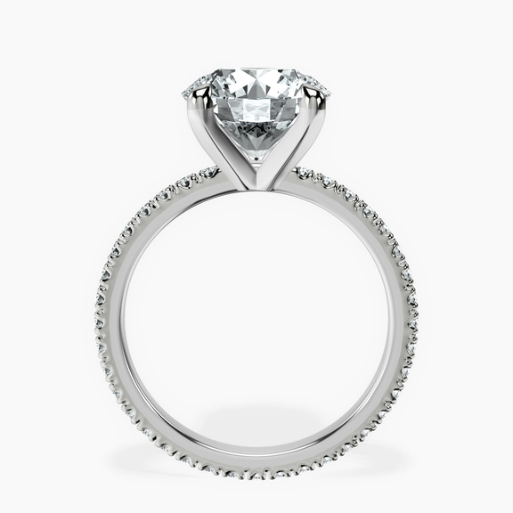 14kt White Gold Claire Full Eternity Lab Diamond Ring side right image one