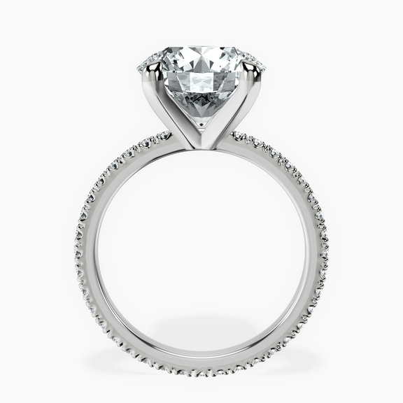 14kt White Gold Claire Full Eternity Lab Diamond Ring side right image one