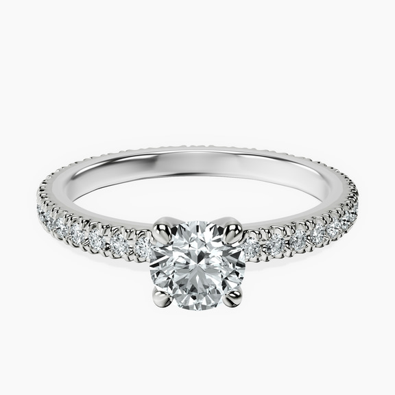 10kt White Gold Claire Full Eternity Lab Diamond Ring front image
