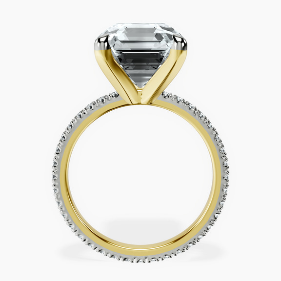 18kt Yellow Gold Claire Full Eternity Lab Diamond Ring side right image one