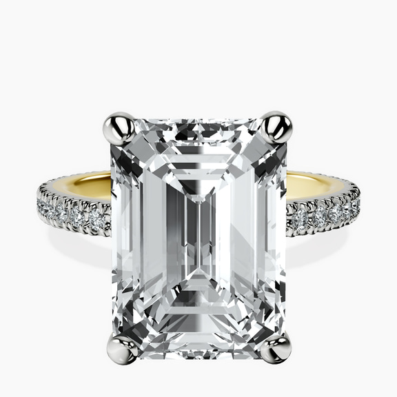10kt Yellow Gold Claire Full Eternity Lab Diamond Ring front image