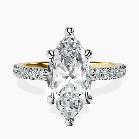 10kt Yellow Gold Claire Full Eternity Lab Diamond Ring front image