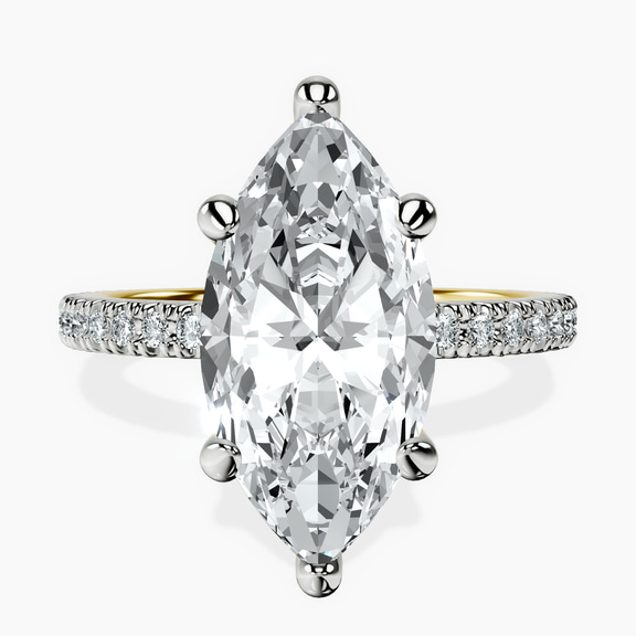 14kt Yellow Gold Claire Full Eternity Lab Diamond Ring front image