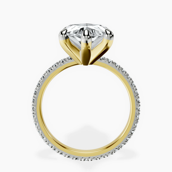 14kt Yellow Gold Claire Full Eternity Lab Diamond Ring side right image one