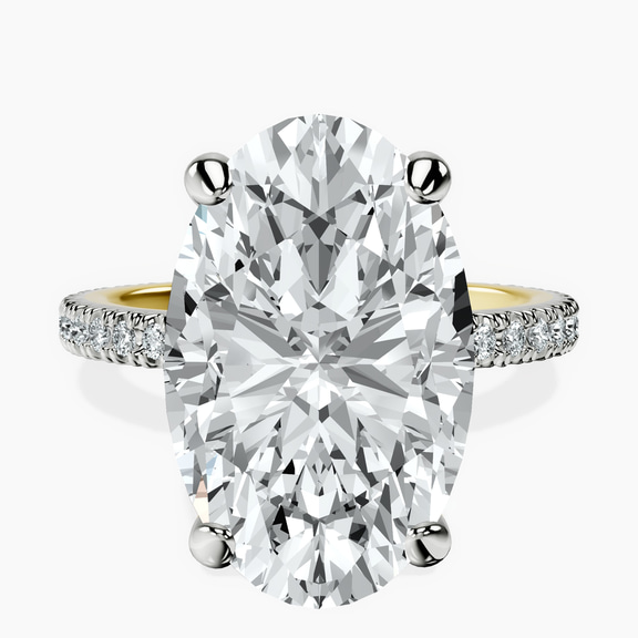 10kt Yellow Gold Claire Full Eternity Lab Diamond Ring front image