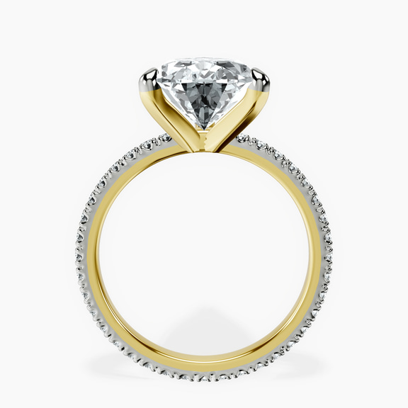 10kt Yellow Gold Claire Full Eternity Lab Diamond Ring side right image one