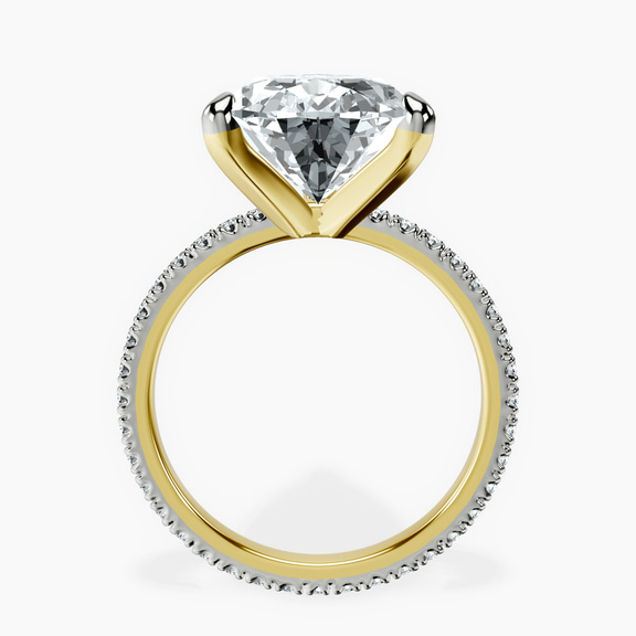 10kt Yellow Gold Claire Full Eternity Lab Diamond Ring side right image one