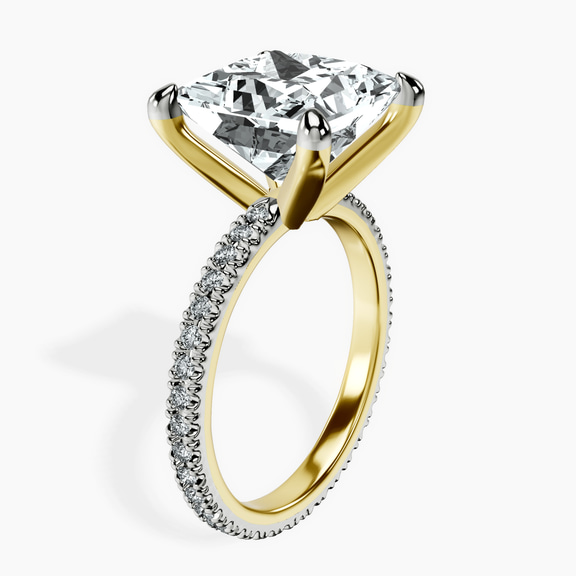 14kt Yellow Gold Claire Full Eternity Lab Diamond Ring standing product image one