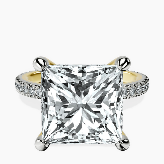 18kt Yellow Gold Claire Full Eternity Lab Diamond Ring front image