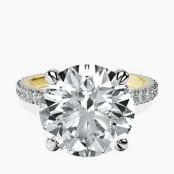 14kt Yellow Gold Claire Full Eternity Lab Diamond Ring front image